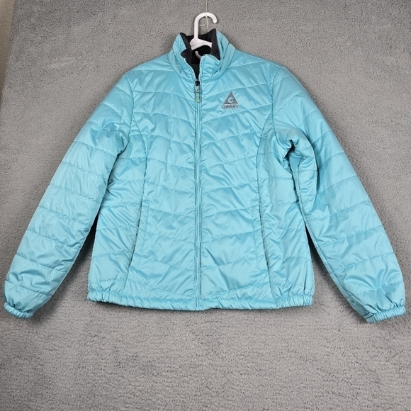 Gerry Jacket Womans Size L Green Fleece Lined Hooded Long Sleeve Insulated Coat - Picture 10 of 16